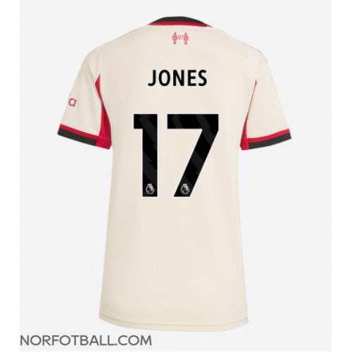 Billige Fotballdrakt Liverpool Curtis Jones #17 Replika Bortedrakt Dame 2025-26 Kortermet Billige Fotballdrakt Liverpool Curtis Jones #17 Replika Bortedrakt Dame 2025-26 Kortermet